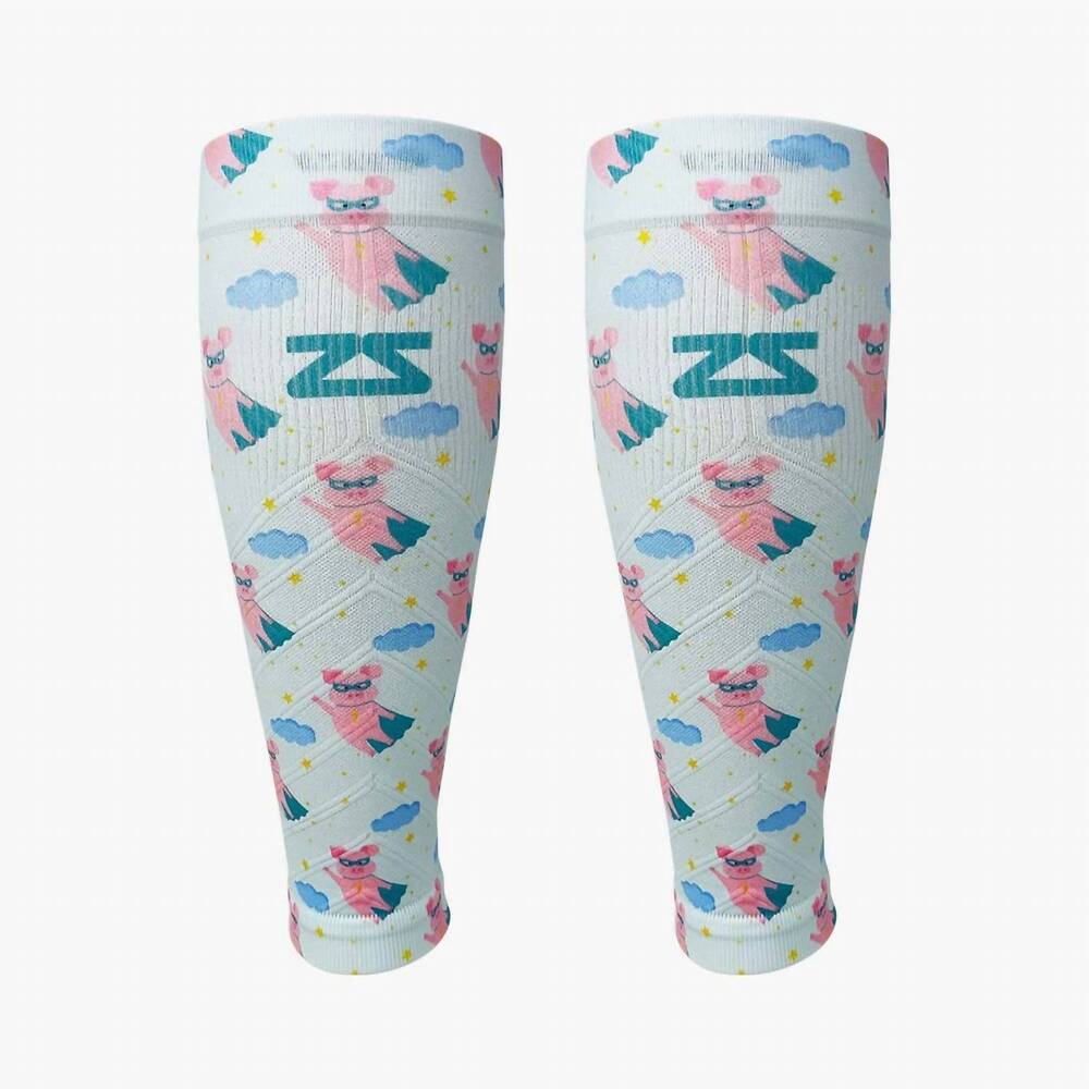 NEW ZENSAH compression leg sleeves in superhero pigs
